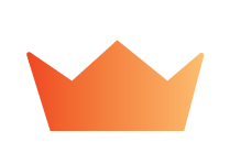 An icon of an orange gradient crown designed by Gohan Strategy