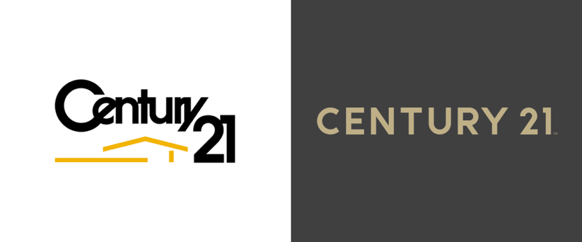 Century 21 Before and After Logo. Source: Brand New